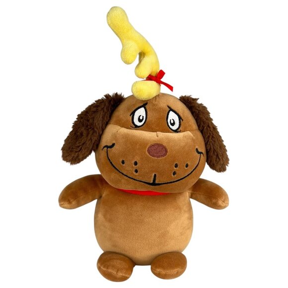 Dr. Seuss Max Plush Dog Reindeer From the Grinch Antlers Stuffed Animal Aurora - Picture 1 of 10